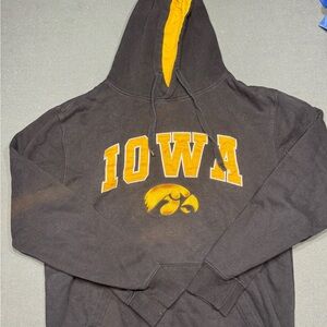 Stadium Athletics Iowa Black and Gold Hoodie